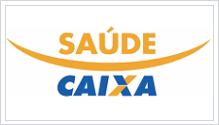 Logotipo do convênio Caixa Saúde.