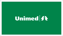 Logotipo do convênio da Unimed.